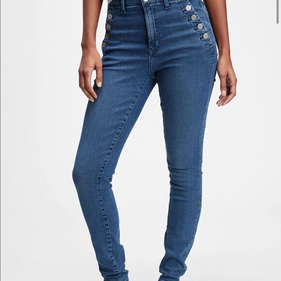✨HP✨HighRise Universal Legging Jeans Button Pockets ✨ - Picture 1 of 13